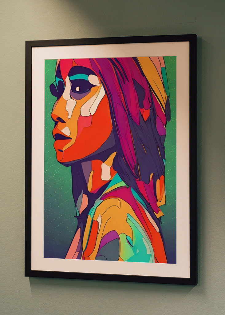 Popart Porträt einer Frau