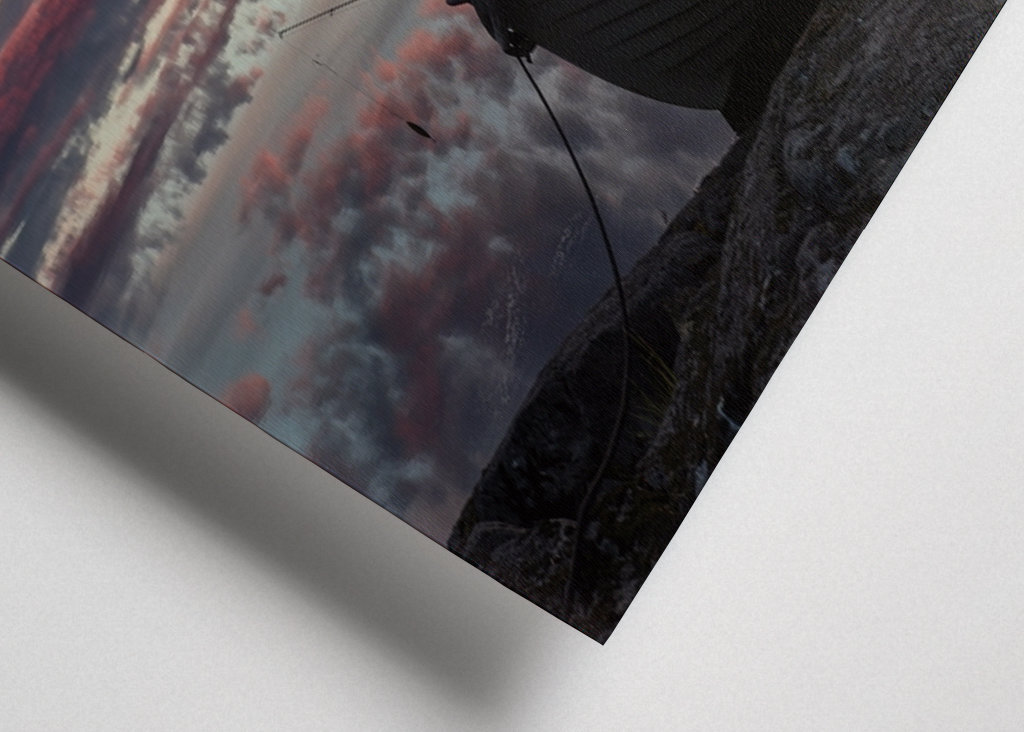 Spegelblank fiskesjö