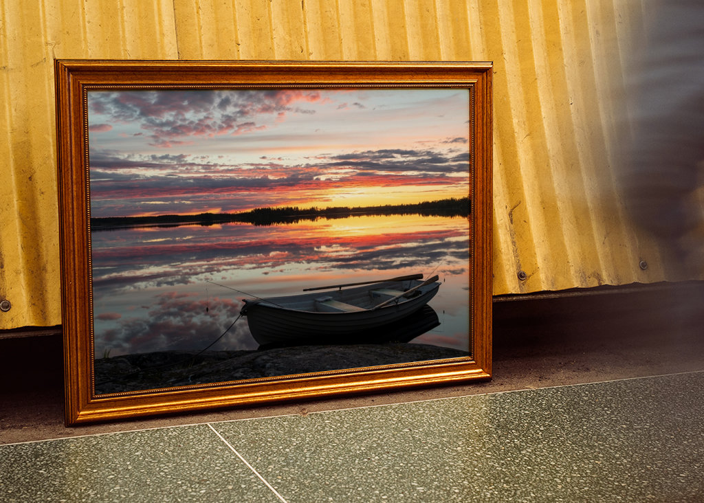 Spegelblank fiskesjö