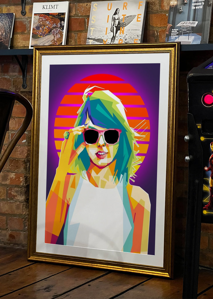 Taylor Swift Pop Art x Retro