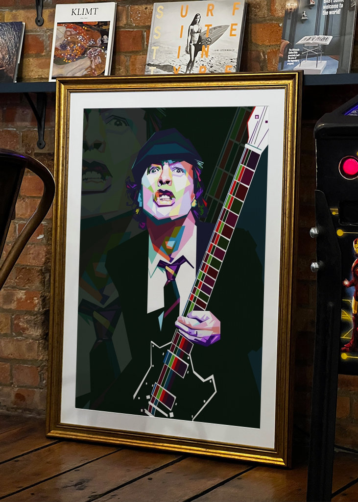 Angus Young stil Pop Art
