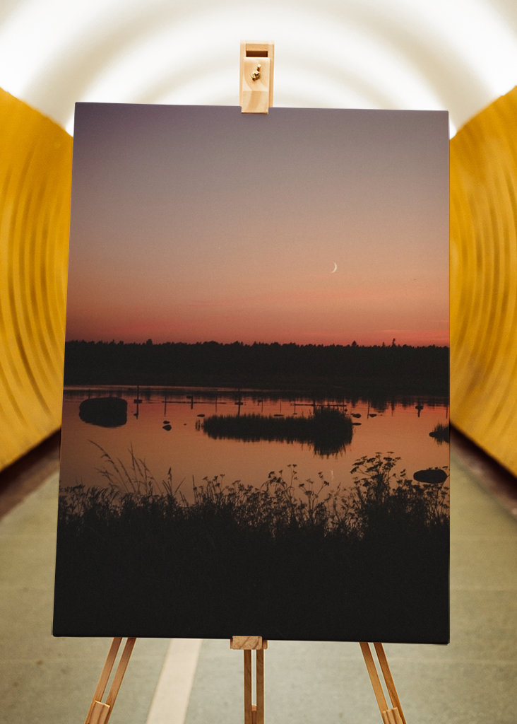 Sunset over the sea Gotland