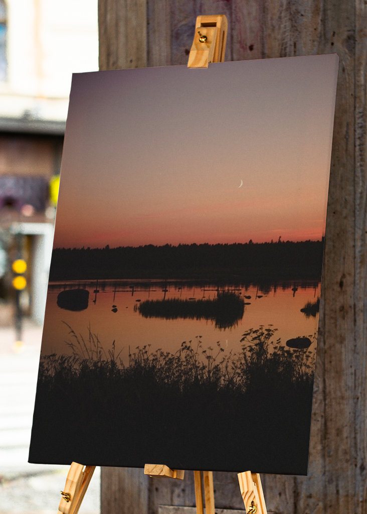 Sunset over the sea Gotland