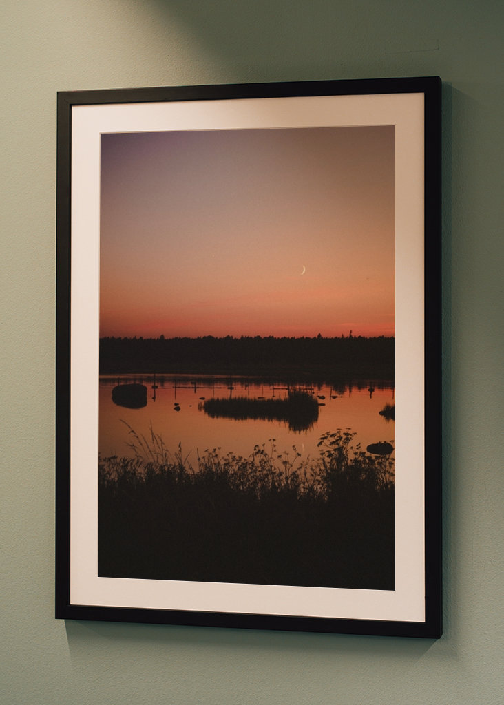 Sunset over the sea Gotland