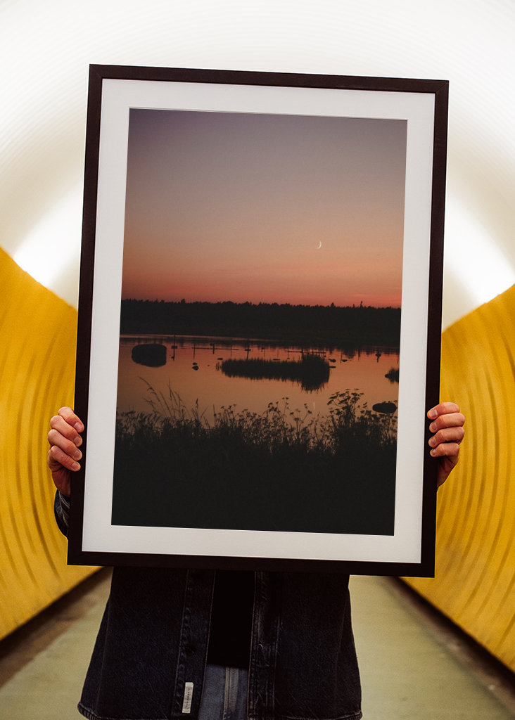 Sunset over the sea Gotland