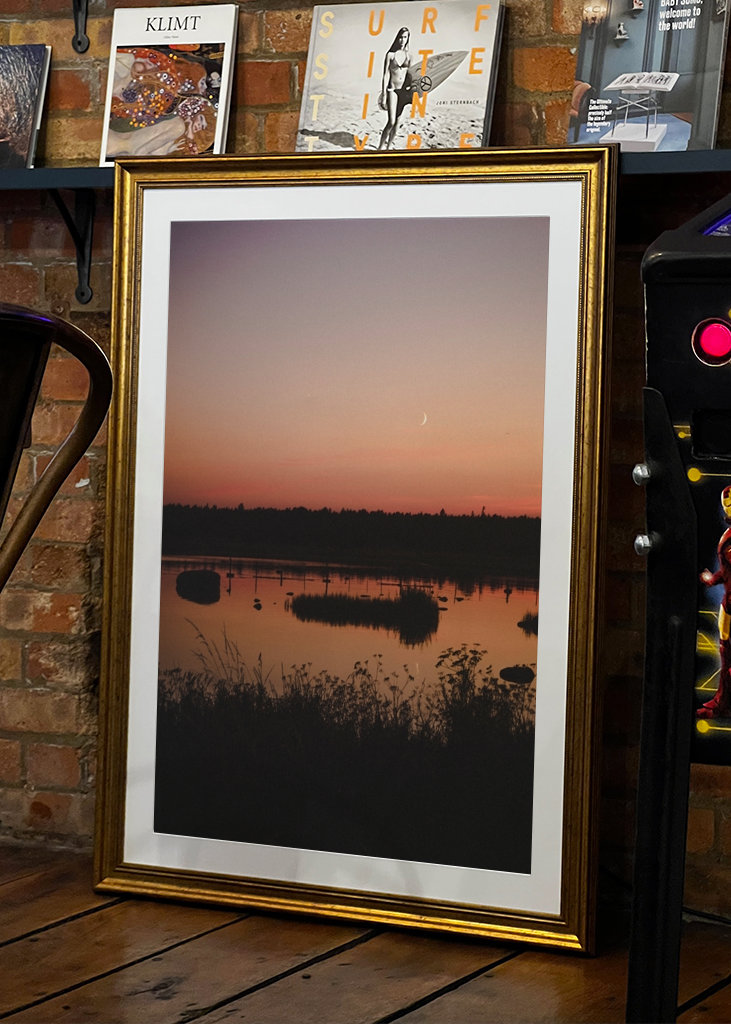 Sunset over the sea Gotland