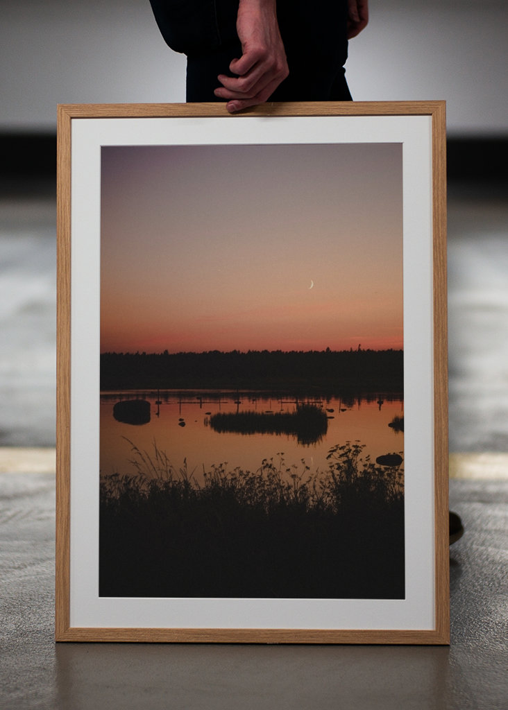 Sunset over the sea Gotland