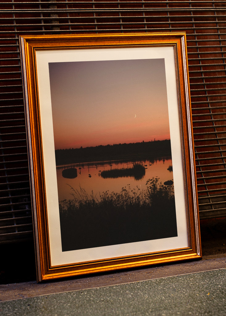 Sunset over the sea Gotland