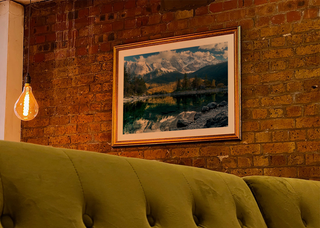 Zugspitze ved Eibsee i Bayern