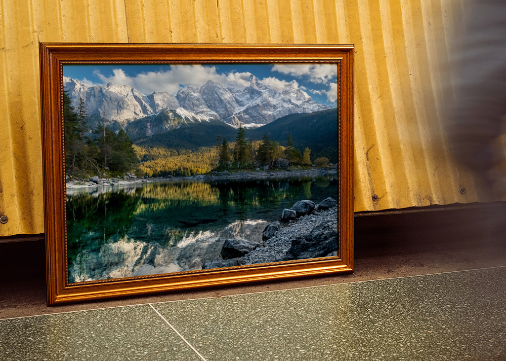 Zugspitze ved Eibsee i Bayern