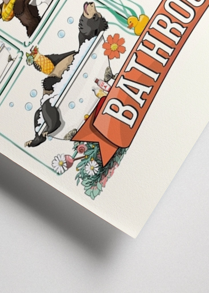 Bären im Badezimmer