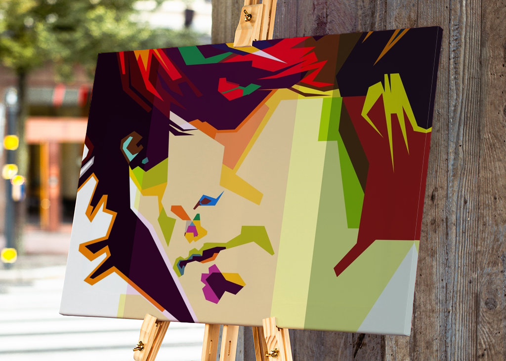 George Harrison im Retro-Stil