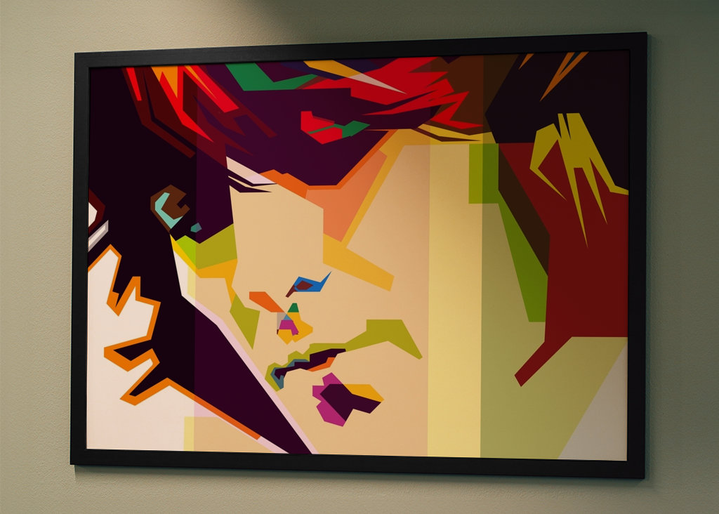 George Harrison im Retro-Stil