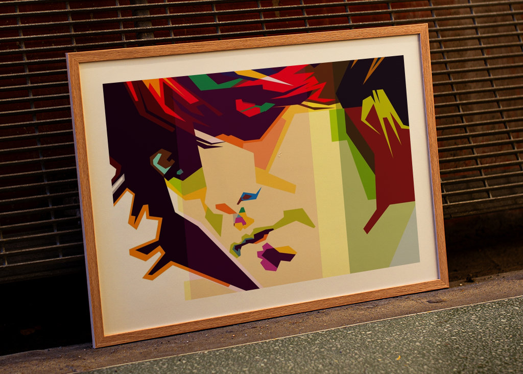 George Harrison im Retro-Stil