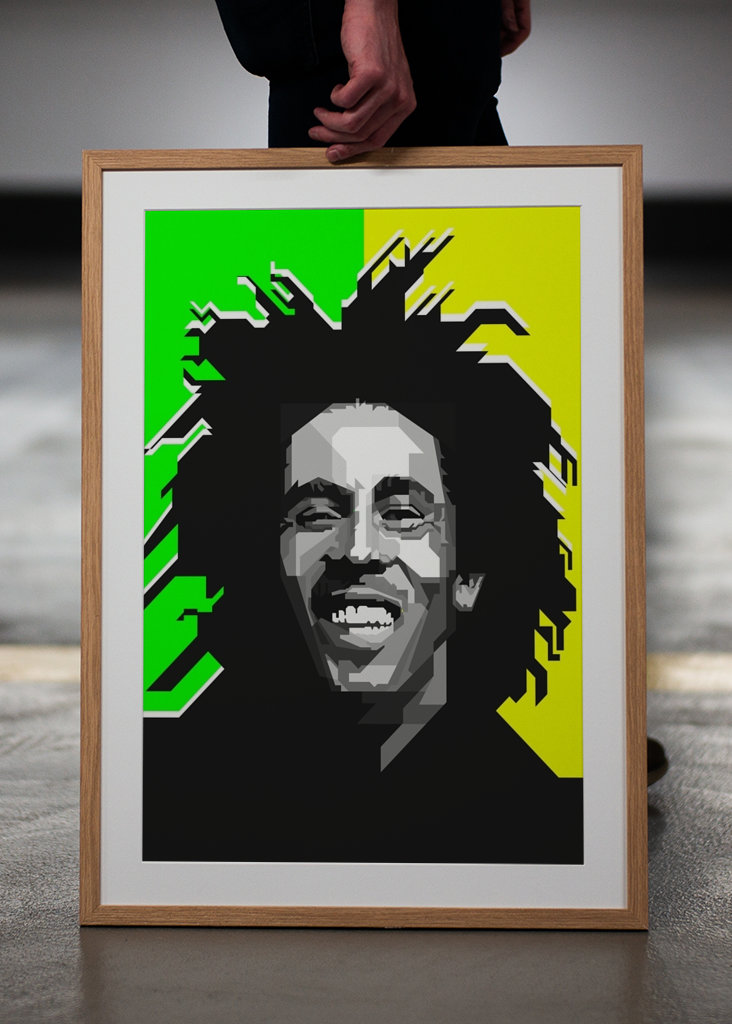 Bob Marley Retro Illustration