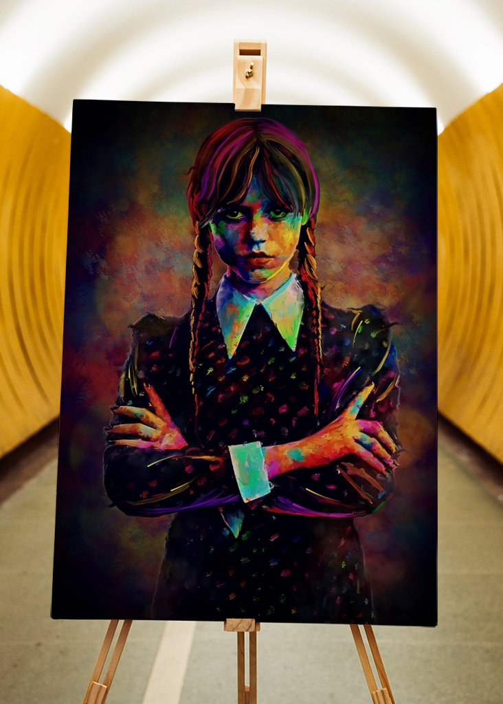 Woensdag addams poster