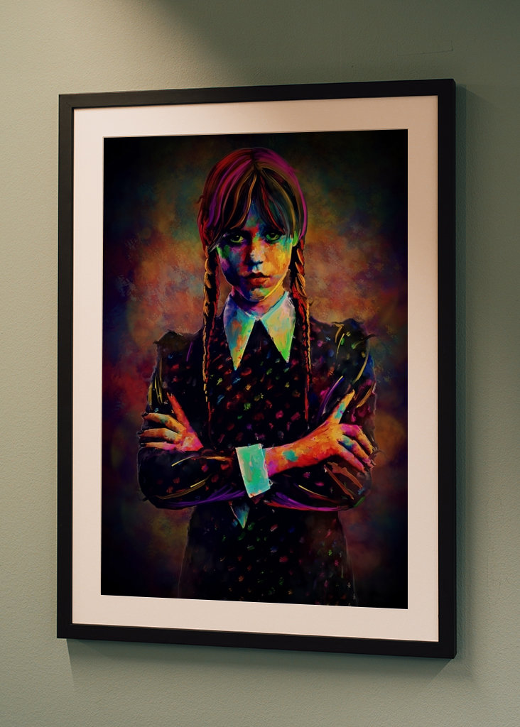 Woensdag addams poster