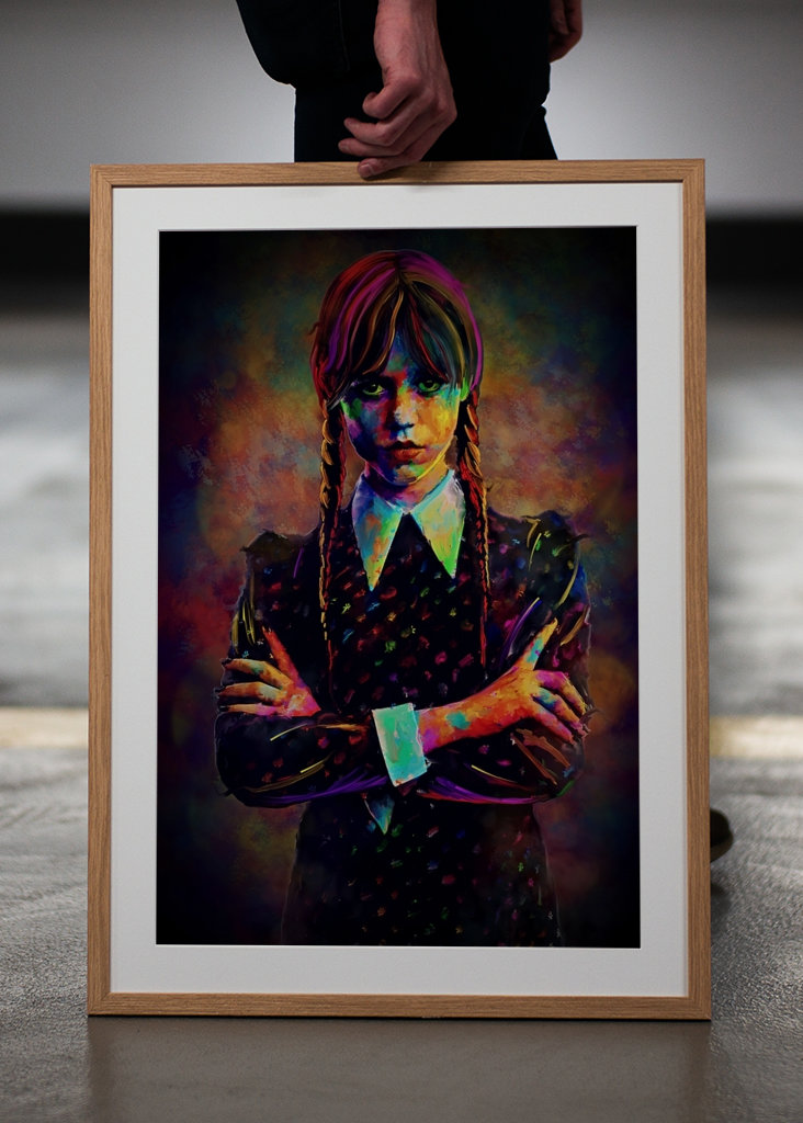 Woensdag addams poster