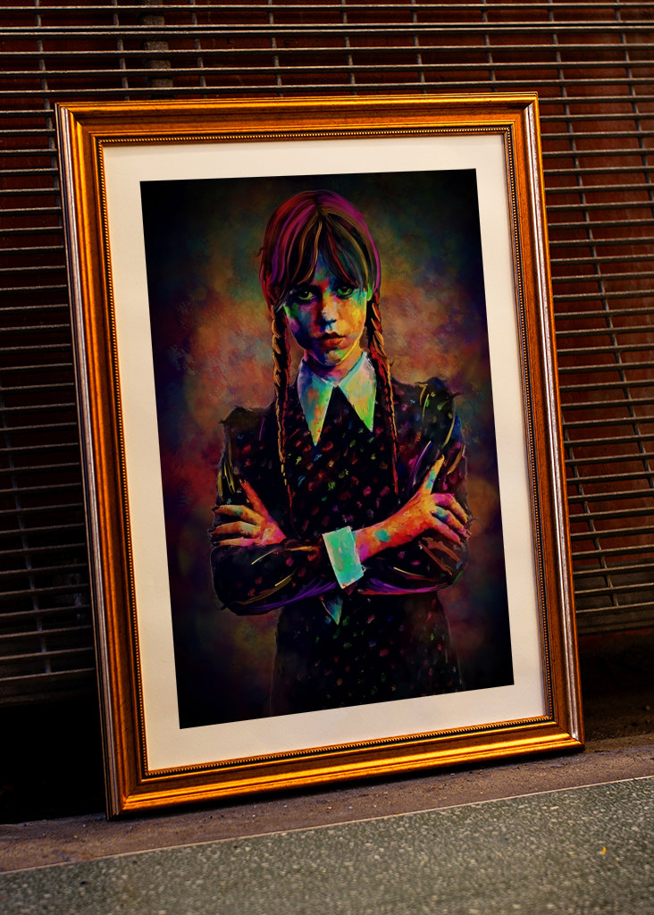 Woensdag addams poster