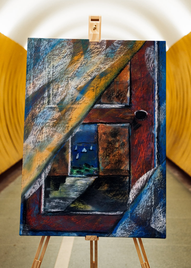 Blick aus dem Fenster abstrakt