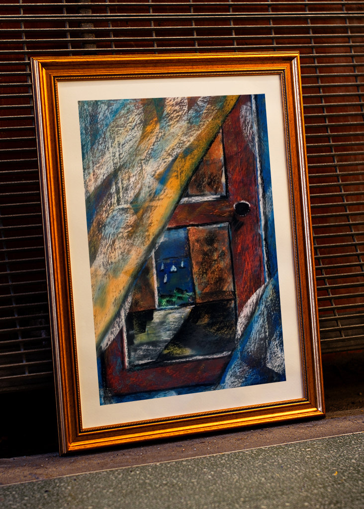 Blick aus dem Fenster abstrakt