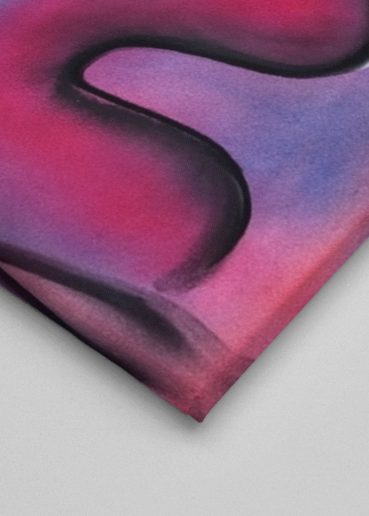 Rotes Gesicht - Abstrakt