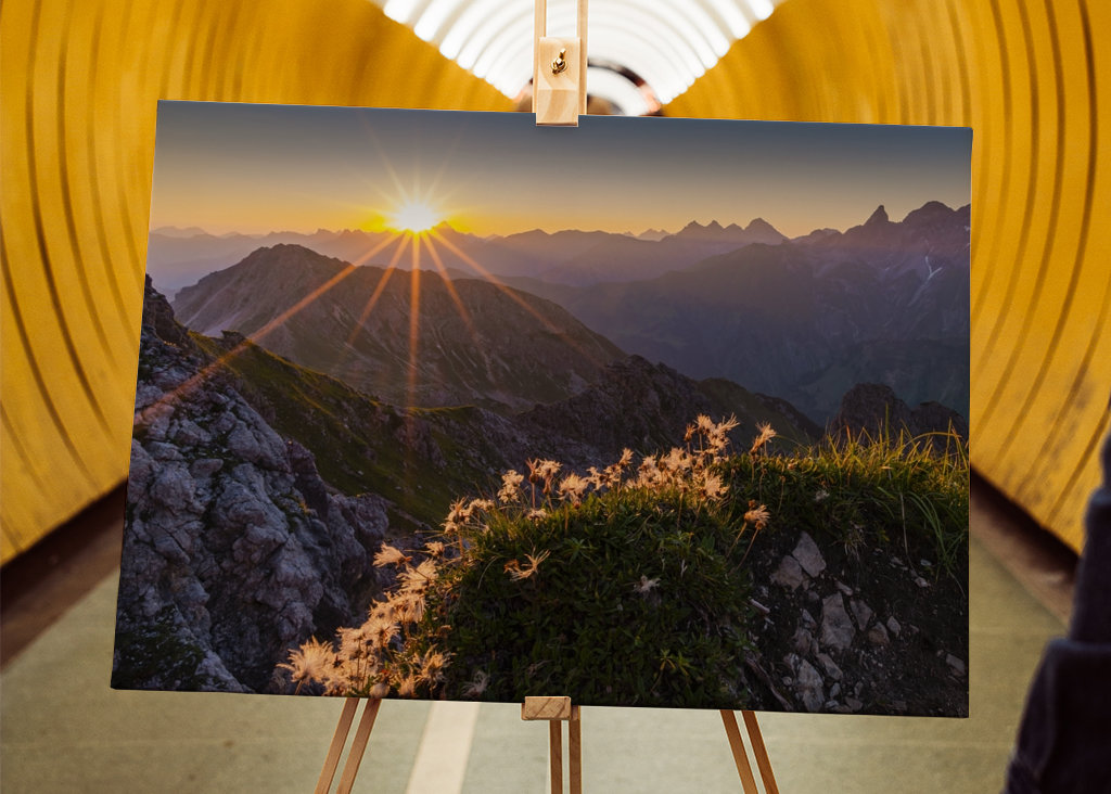 Východ slunce, Allgäuské Alpy