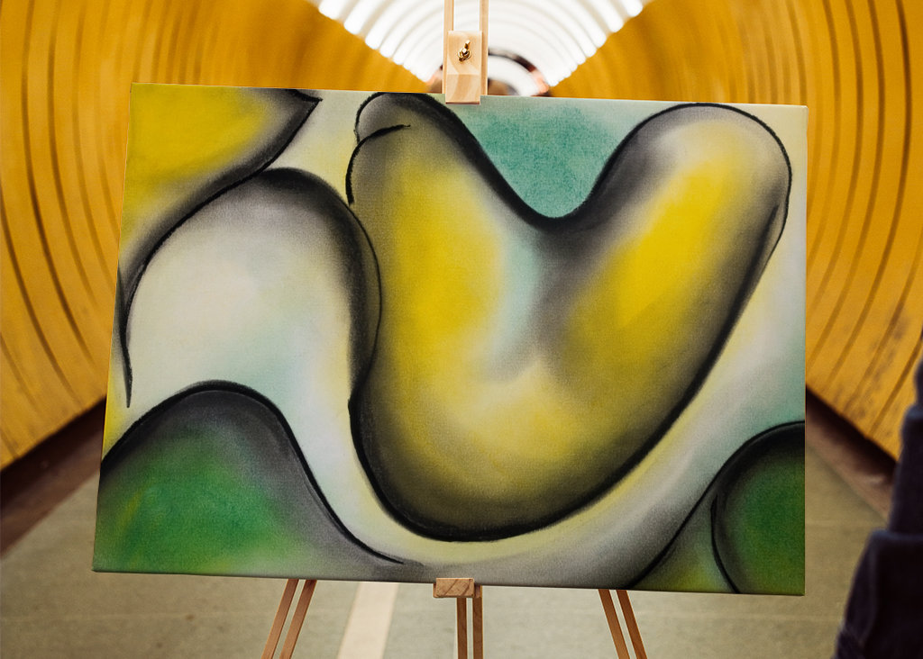 Tiza Pastel - Forma Abstracta