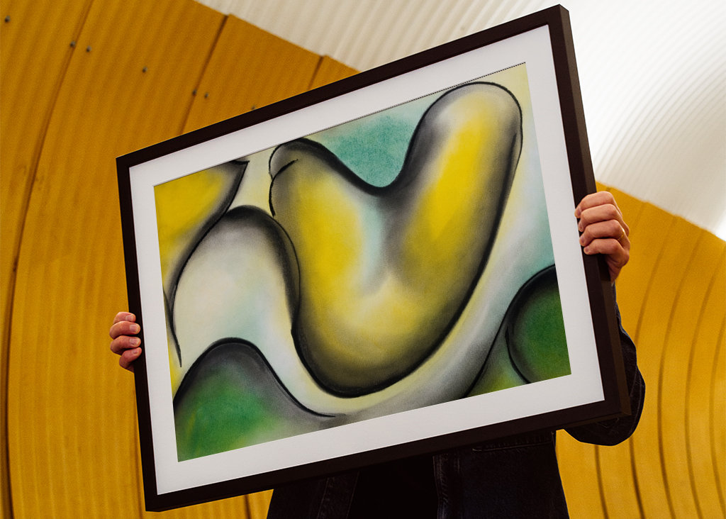 Tiza Pastel - Forma Abstracta