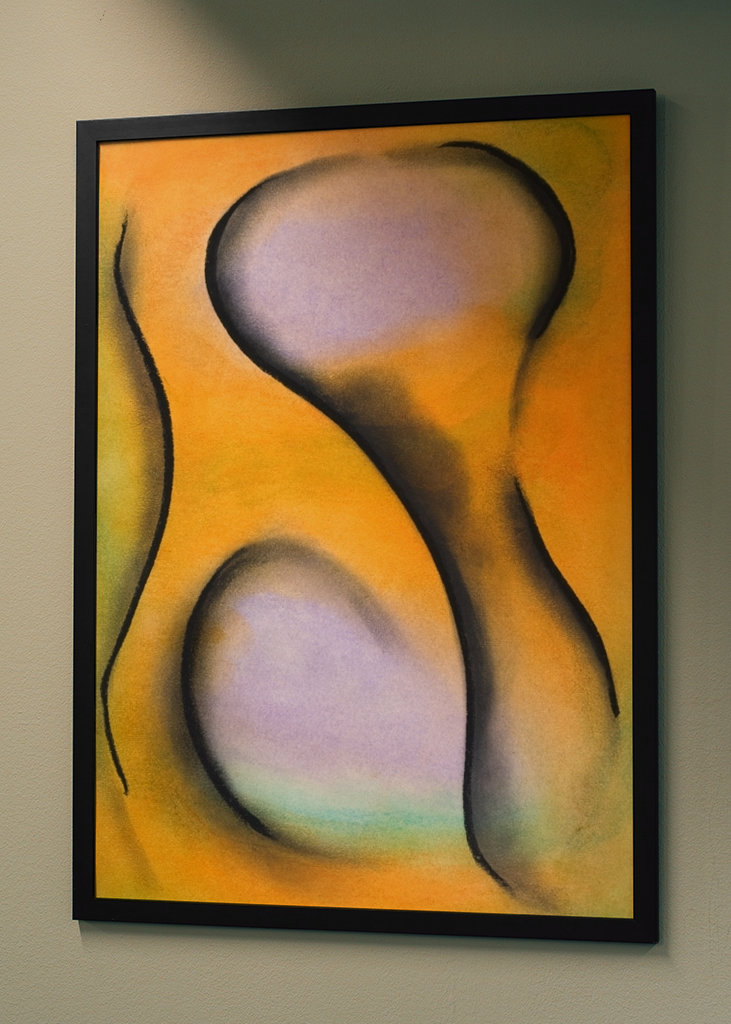 Pastellkreide - gelbe Form