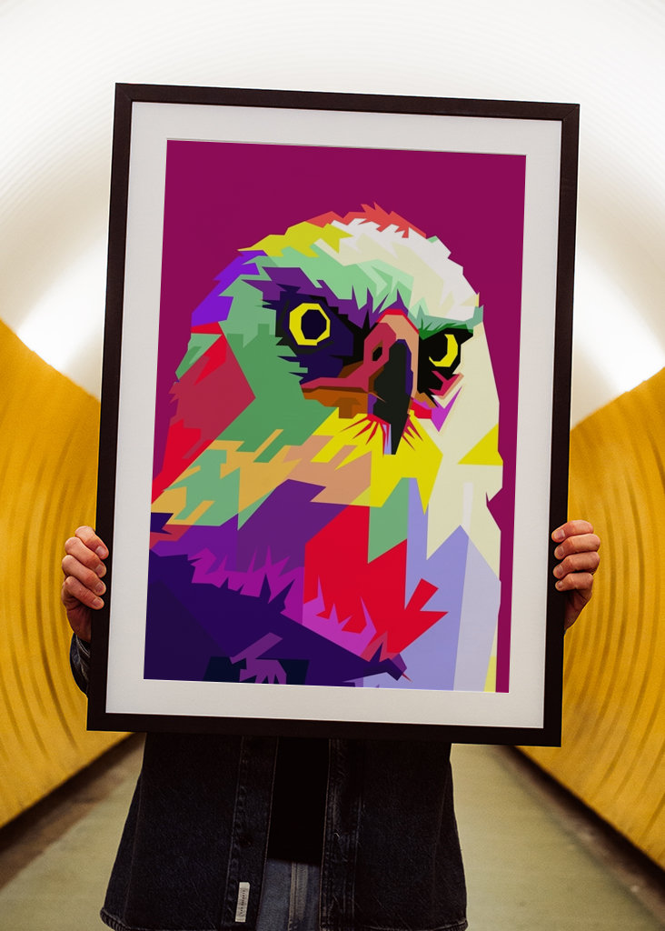 Bird Pop Art plakát