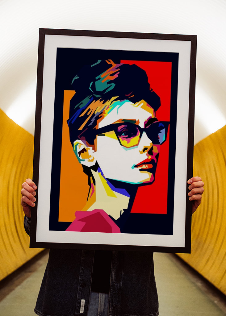 Retro Poster Audrey Hepburn