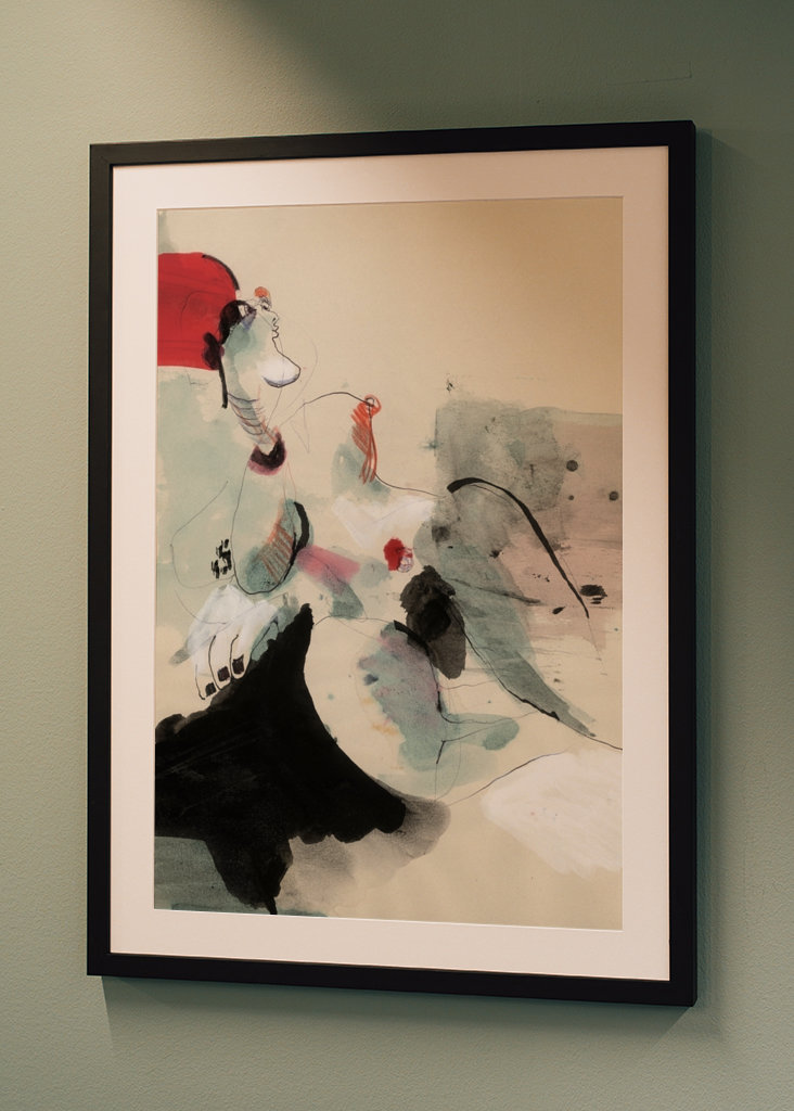 Nu féminin - croquis à l’encre