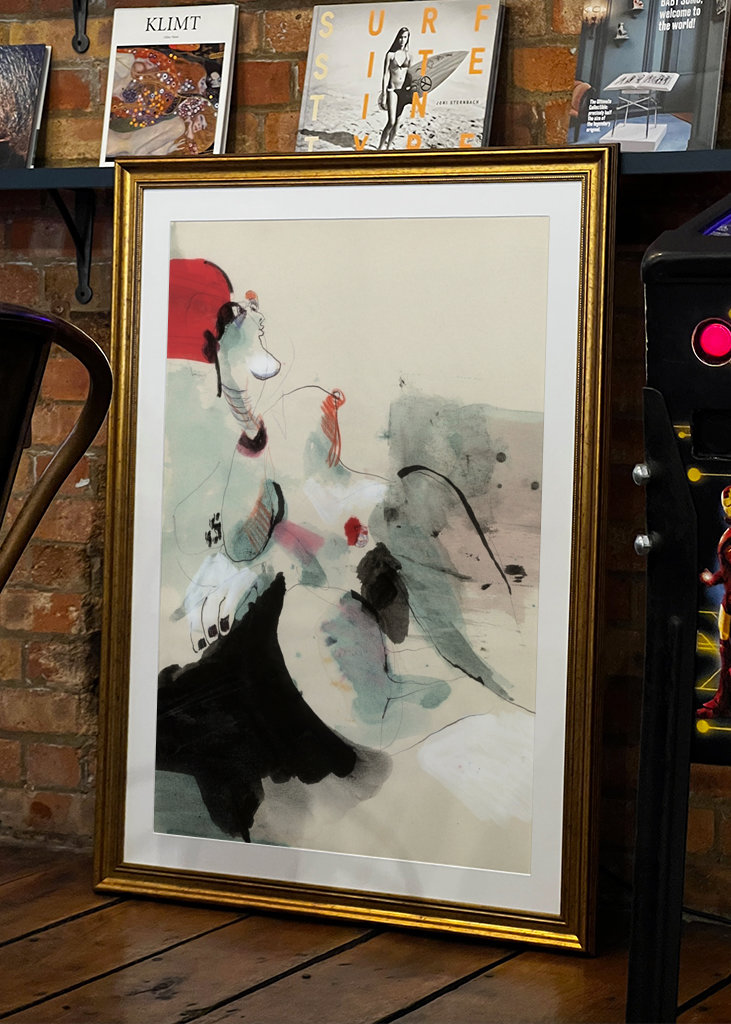 Nu féminin - croquis à l’encre