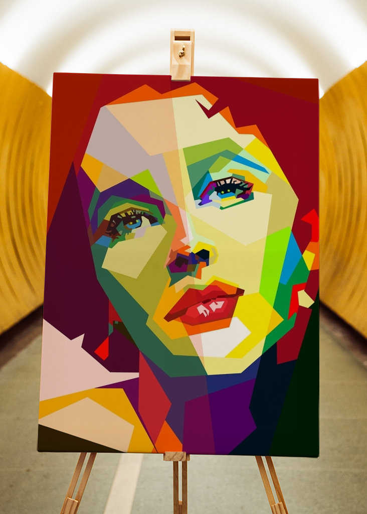 Elizabeth Taylor Pop Art WPAP
