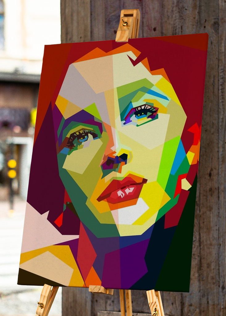Elizabeth Taylor Pop Art WPAP
