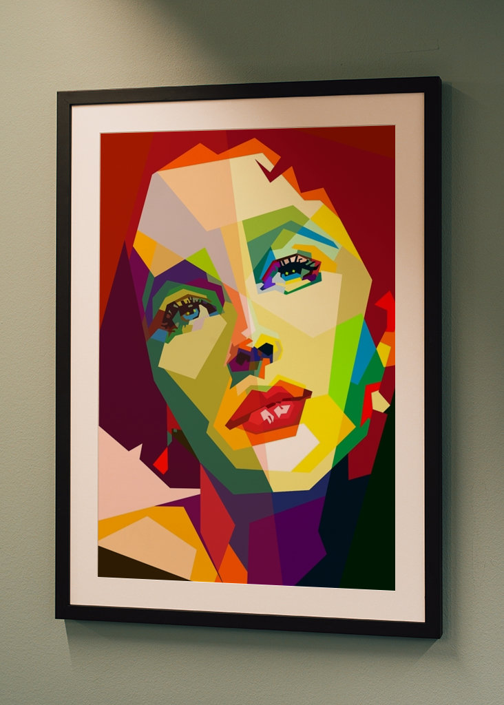 Elizabeth Taylor Pop Art WPAP