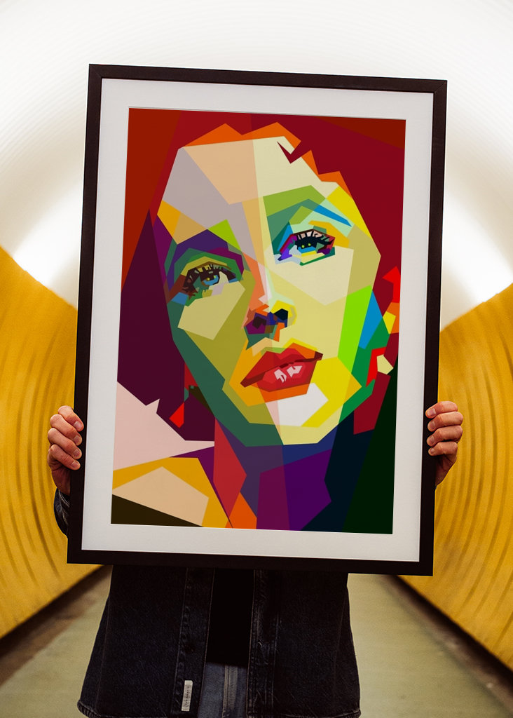 Elizabeth Taylor Pop Art WPAP