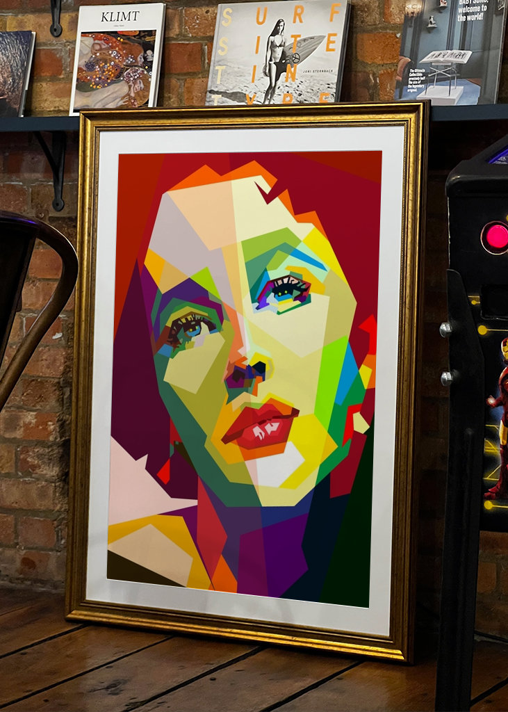 Elizabeth Taylor Pop Art WPAP