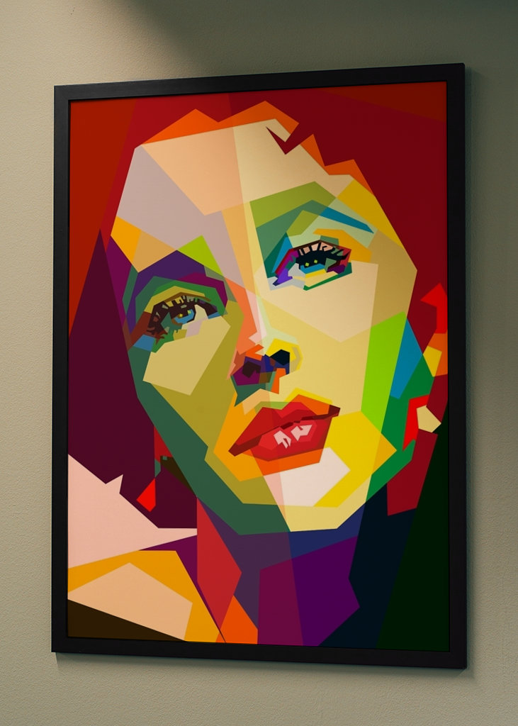Elizabeth Taylor Pop Art WPAP