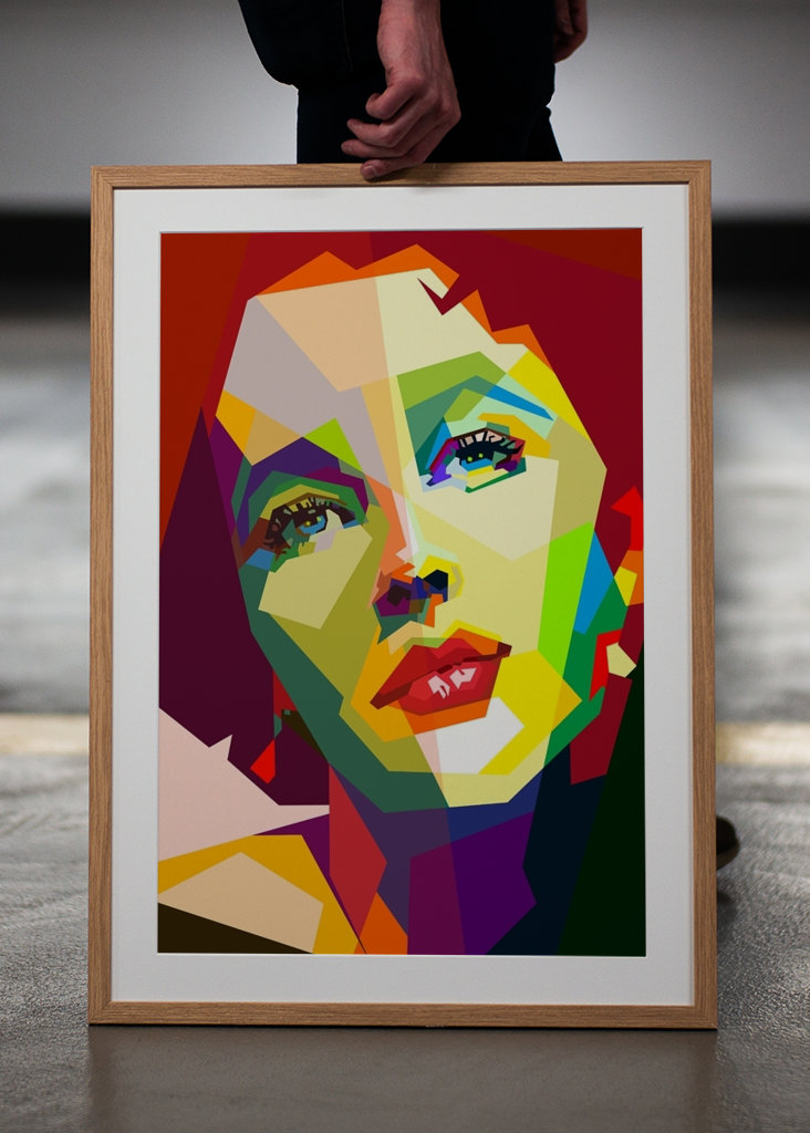 Elizabeth Taylor Pop Art WPAP