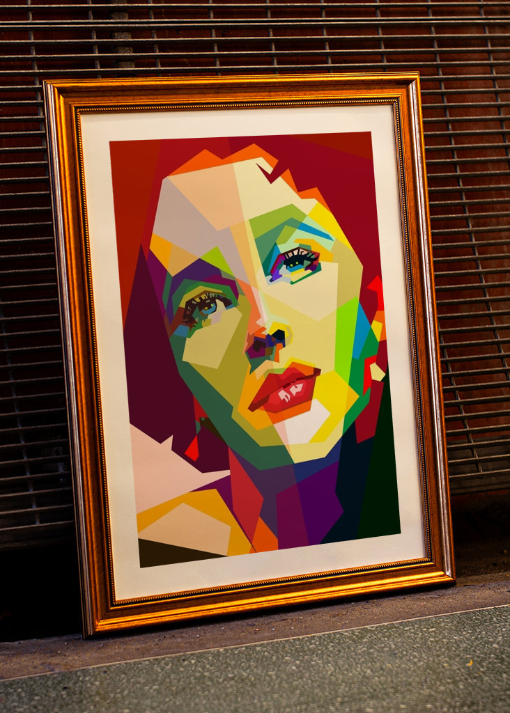 Elizabeth Taylor Pop Art WPAP