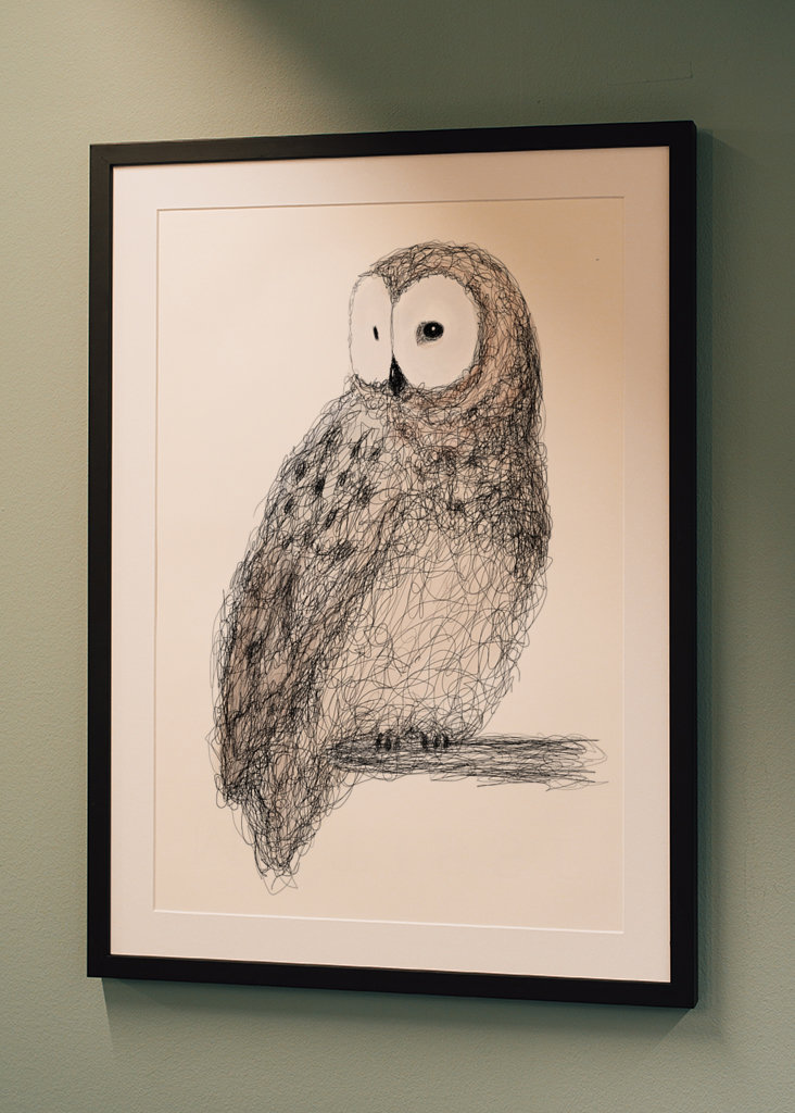 Hibou gribouillé