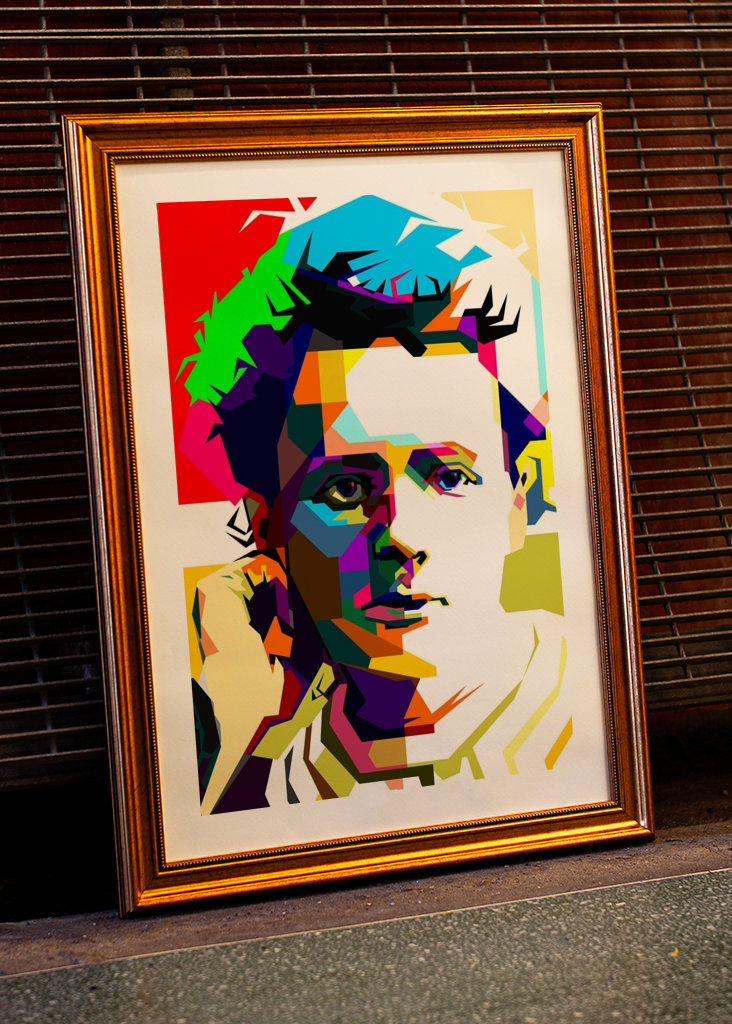 Pop Art Marie Curie Vědec