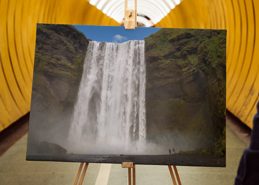 Photographe et cascade