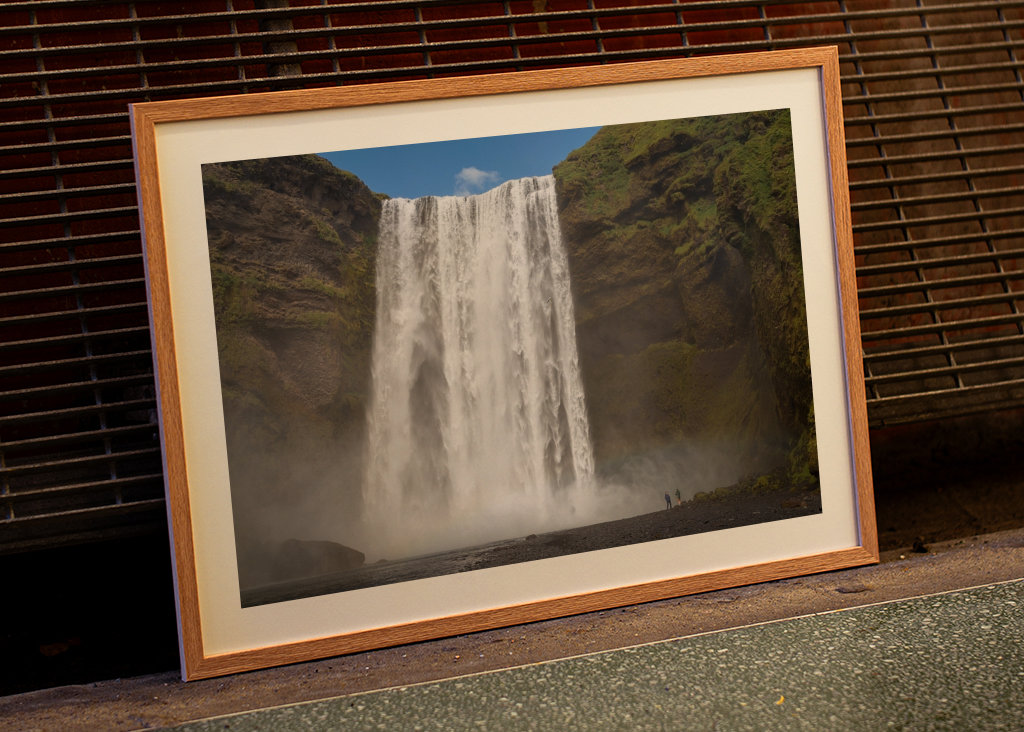 Photographe et cascade