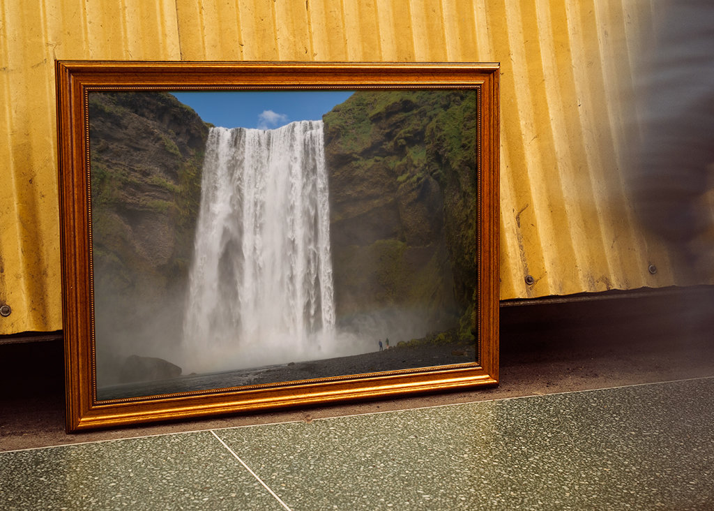 Photographe et cascade