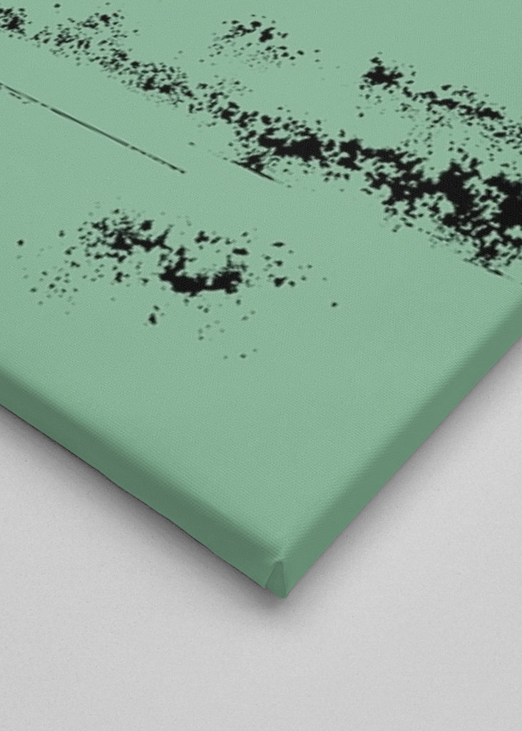 Grøn og sort abstrakt