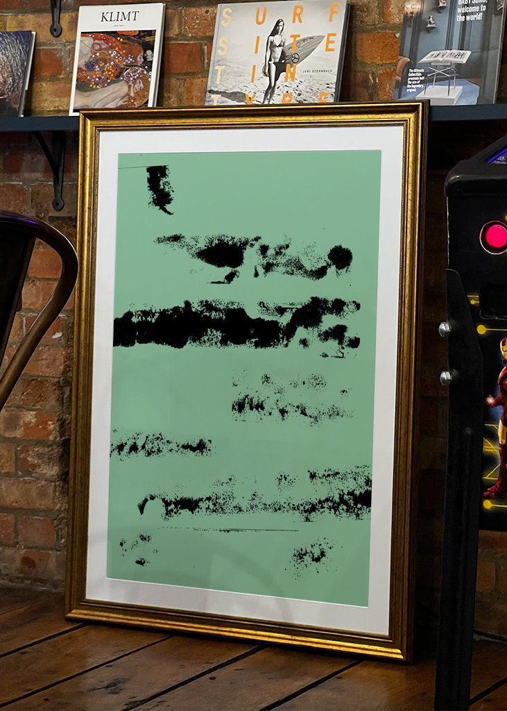 Grøn og sort abstrakt