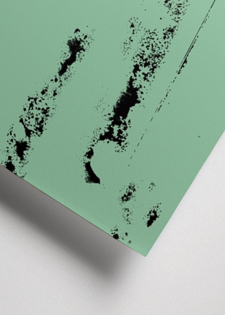 Grøn og sort abstrakt